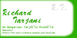 richard tarjani business card